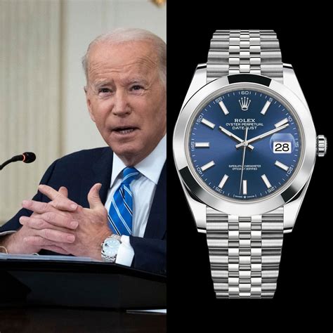 how much is biden's rolex|President Joe Biden Wore a Rolex Datejust Watch to His .